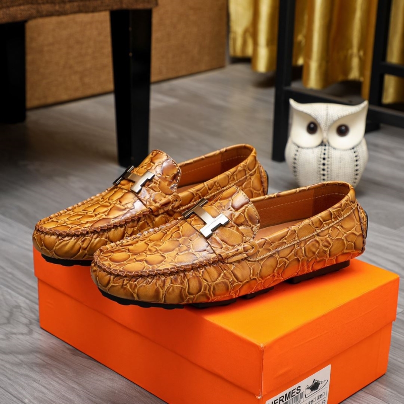 H**mes leather shoes